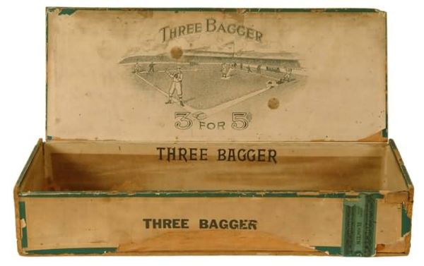1910 Three Bagger Cigar Box